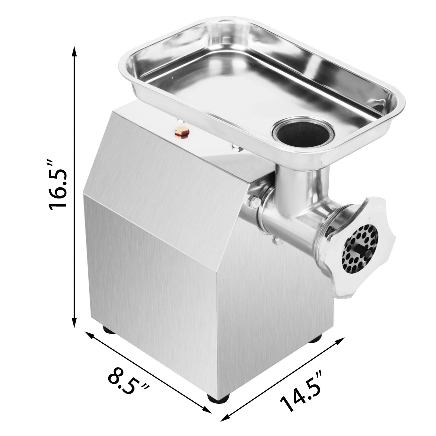 SucceBuy 250Kg/H Electric Meat Mincer Grinder 1100W Commercial Kitchen Chopper FoodProcessor SausageMaker Machine Home Appliance