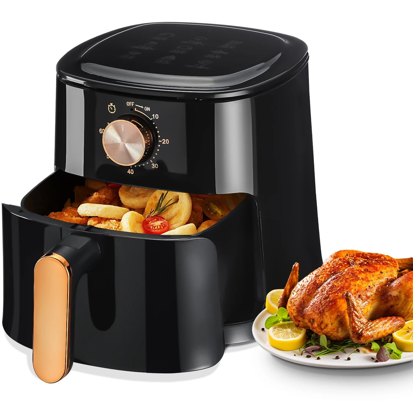 Air Fryer Household Intelligent Multifunctional Large Capacity Electric Fryer French fries machine electric fully automatic oven