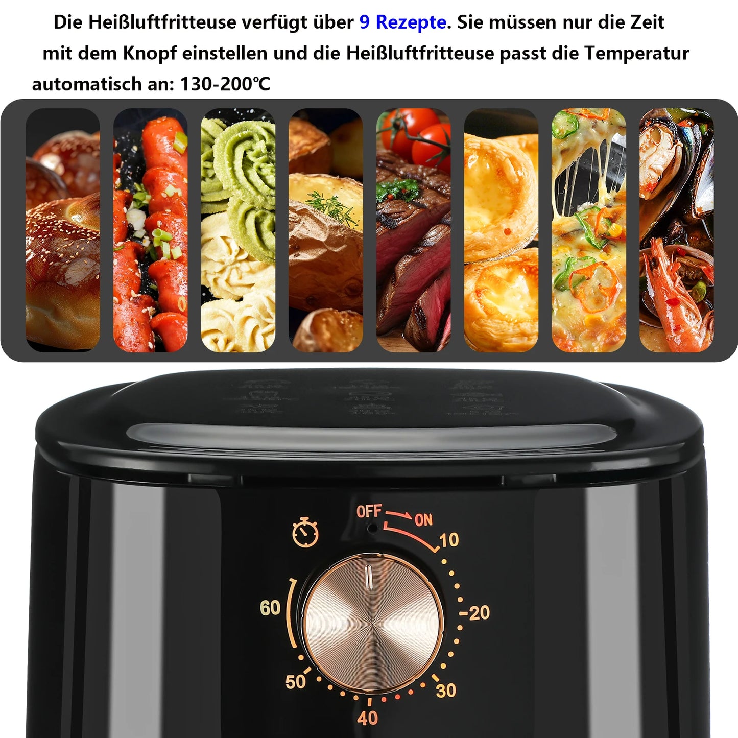 Air Fryer Household Intelligent Multifunctional Large Capacity Electric Fryer French fries machine electric fully automatic oven