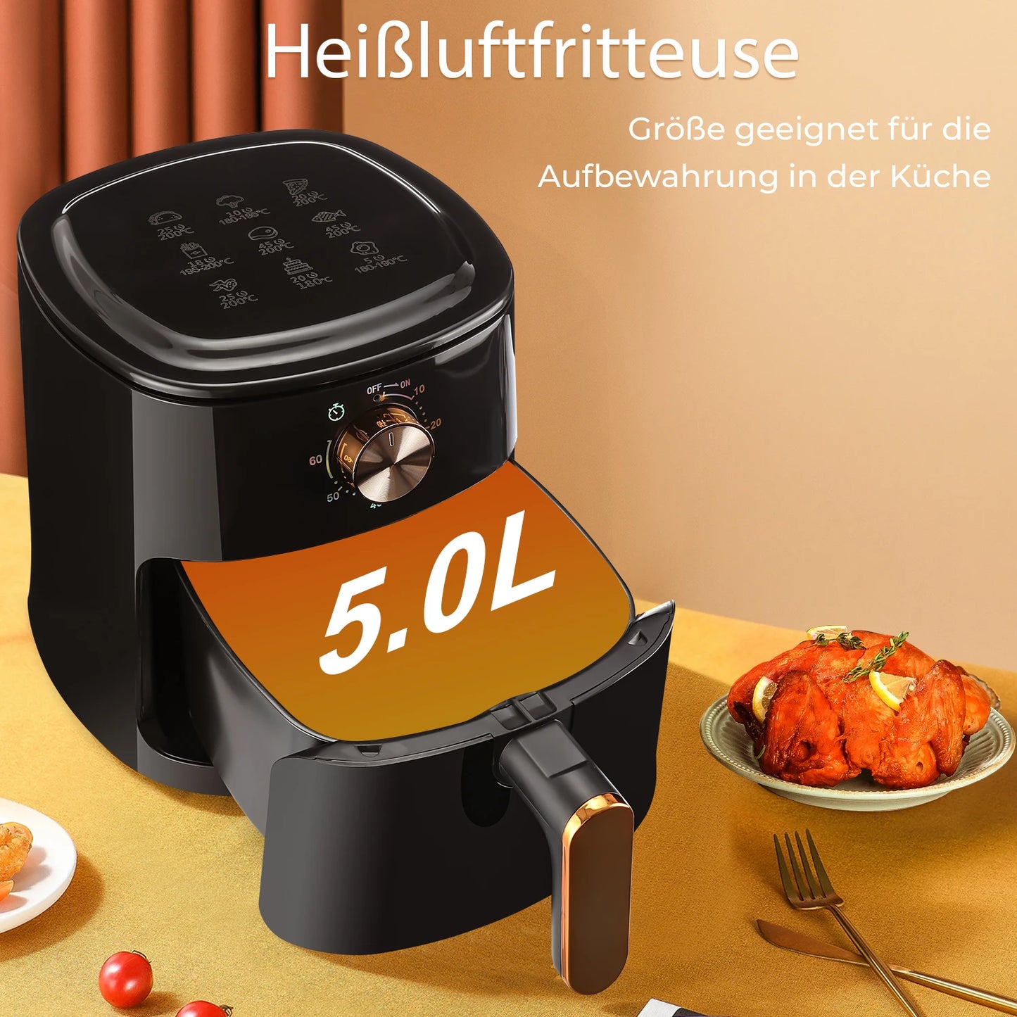 Air Fryer Household Intelligent Multifunctional Large Capacity Electric Fryer French fries machine electric fully automatic oven