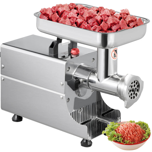 SucceBuy 250Kg/H Electric Meat Mincer Grinder 1100W Commercial Kitchen Chopper FoodProcessor SausageMaker Machine Home Appliance