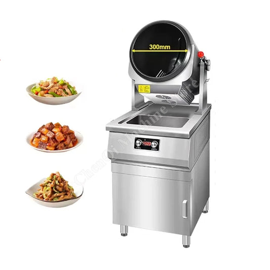 Food Cooking Machine Automatic Robot 4500W Fast Food Restaurant Fried Rice Wok Intelligent Stir Fry Cooking Robot